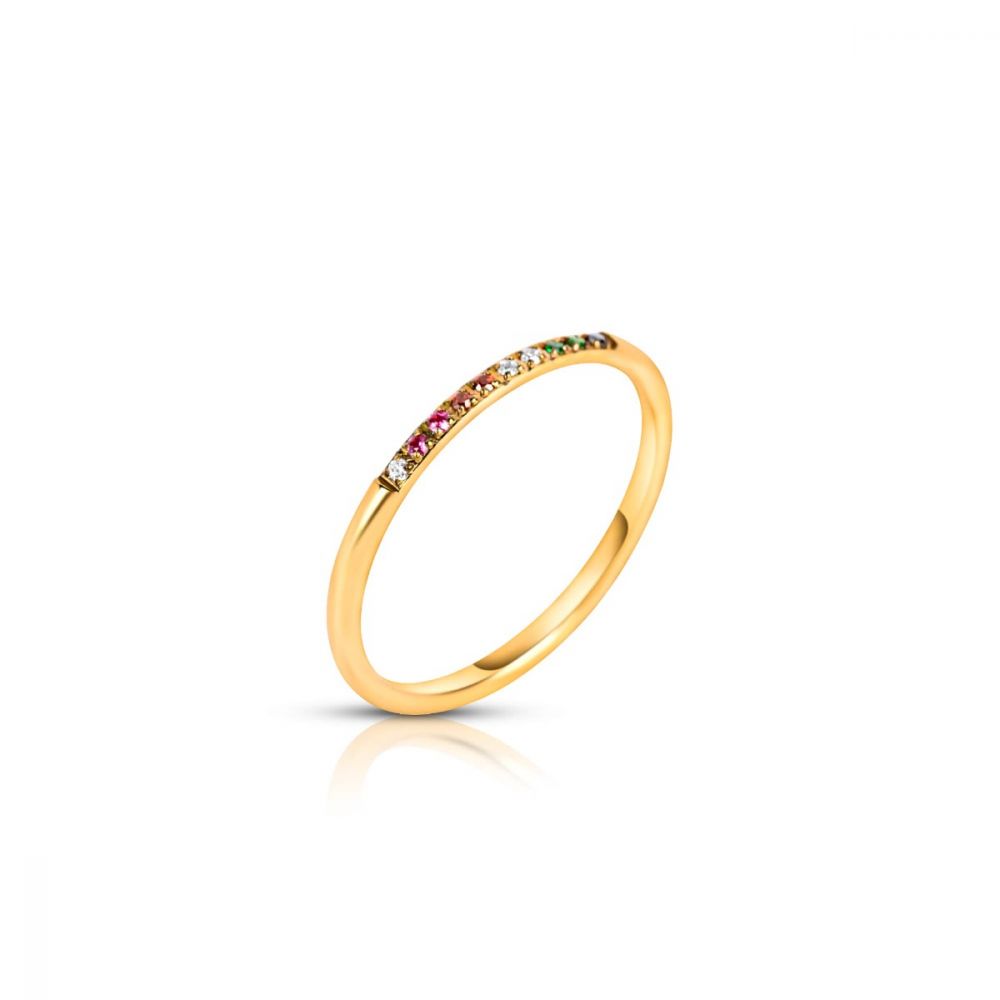 Ellie Vail - Tyra Rainbow Dainty Ring