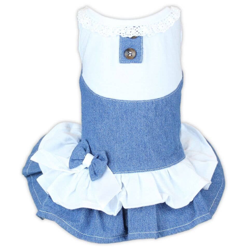 Denim Spring Dress - Parisian Pet