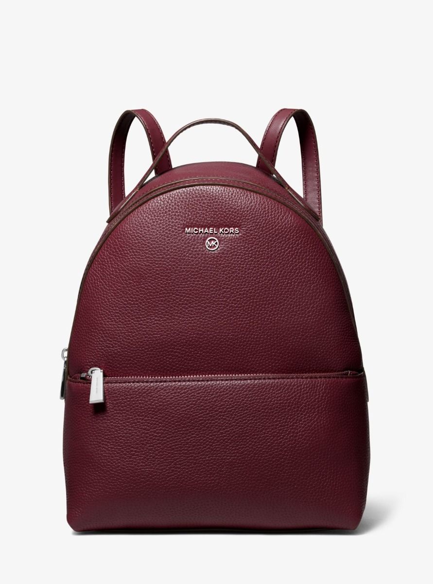 Valerie Medium Pebbled Leather Backpack