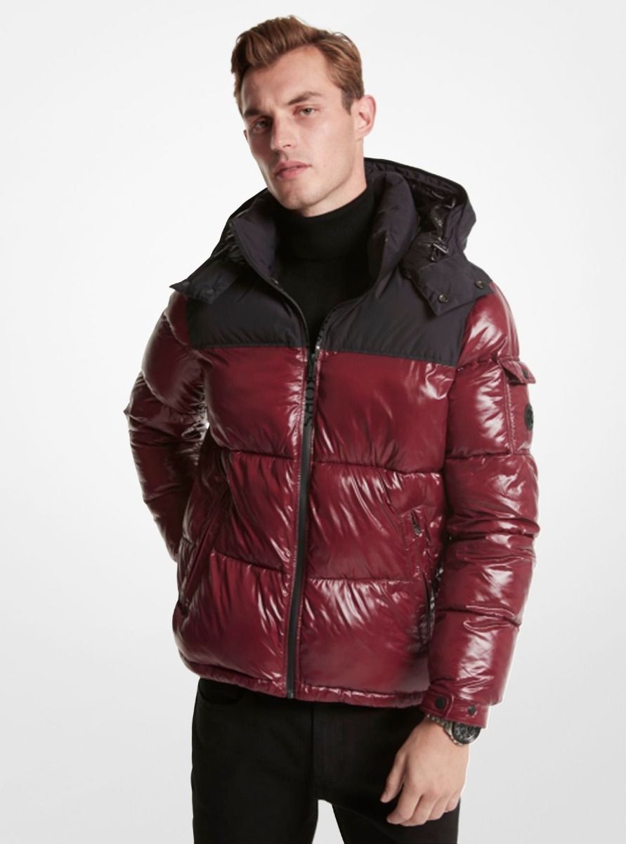 Roseville Quilted Ciré Nylon Puffer Jacket