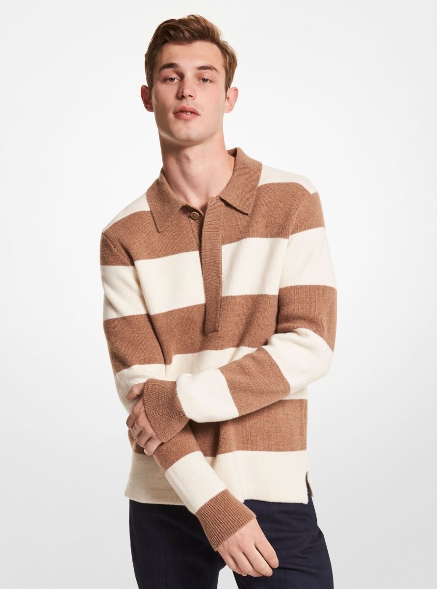 Striped Wool Blend Sweater