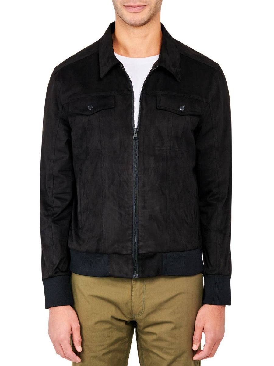 Reign Trucker Bomber Jacket - Black