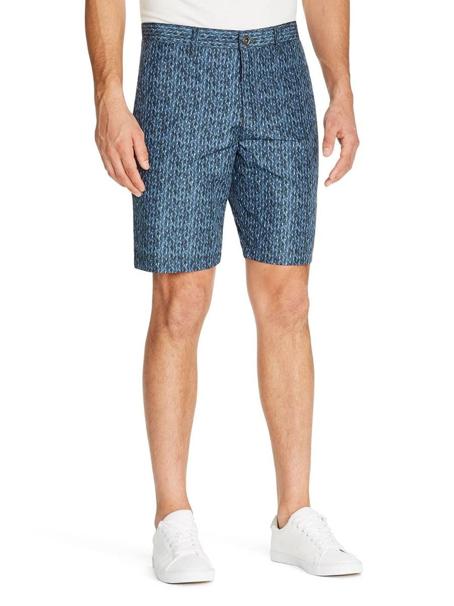 Chevron Tristen Shorts - Indigo