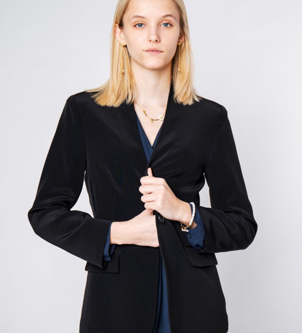 Triacetate Blazer Black