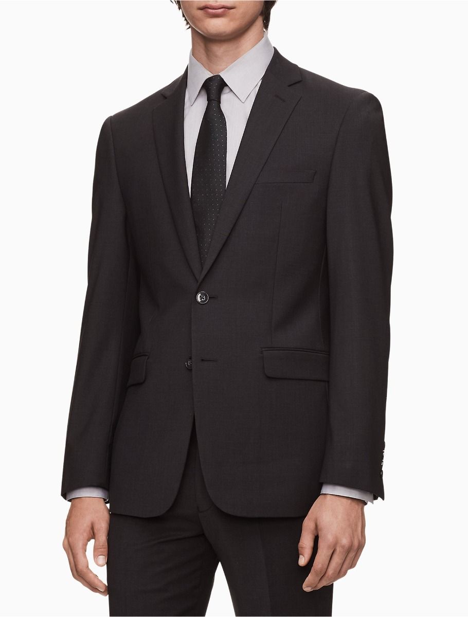 Skinny Fit Charcoal Grey Suit Jacket