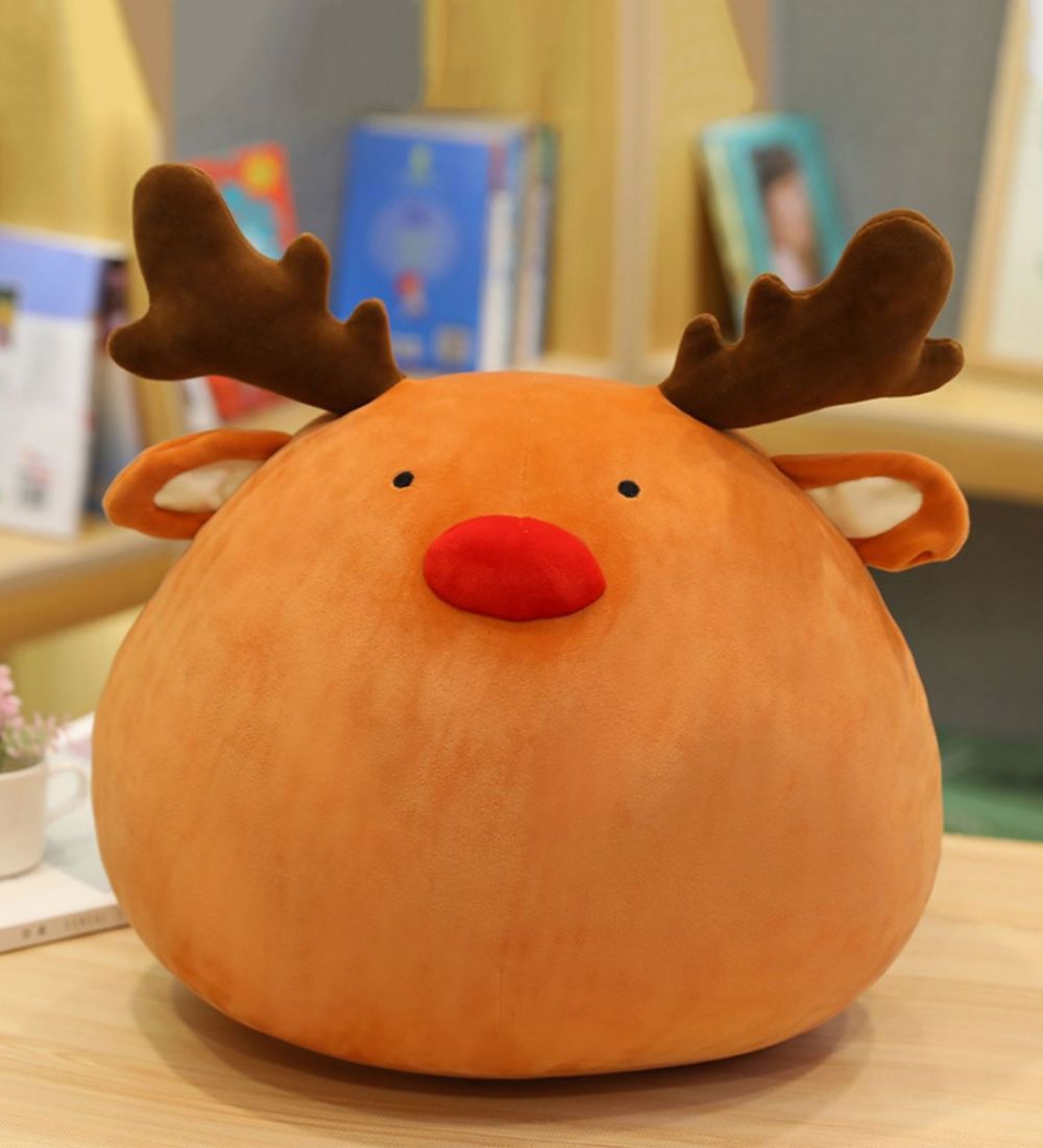 LEEZ Christmas Style Plush Toy Doll Pillow - Elk