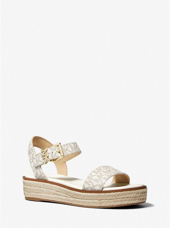 Richie Logo Platform Espadrille Sandal