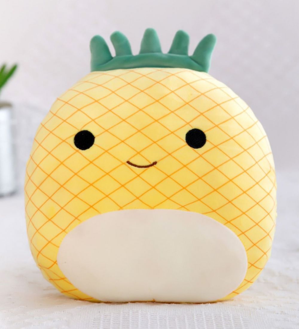 LEEZ Cartoon Plush Toy Doll Pillow - Pineapple