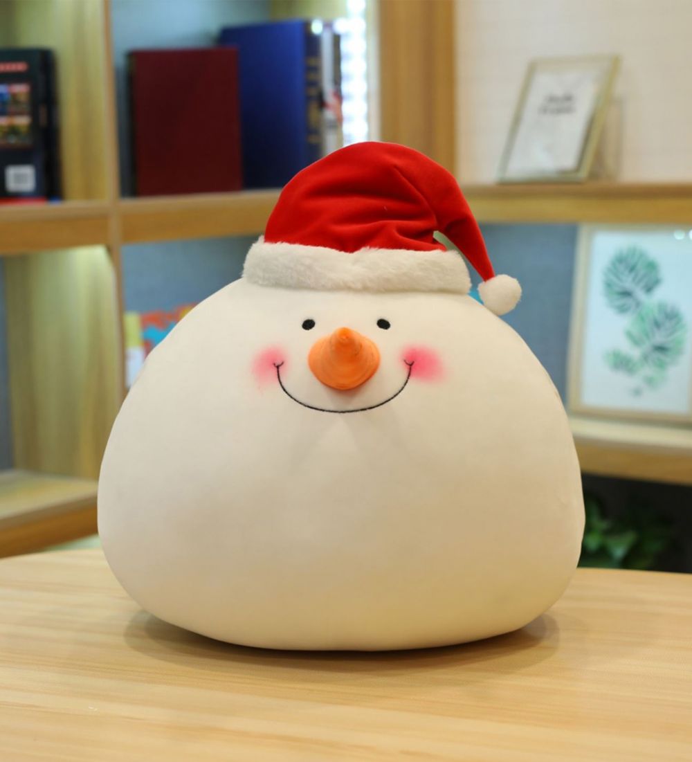 LEEZ Christmas Style Plush Toy Doll Pillow - Snowman
