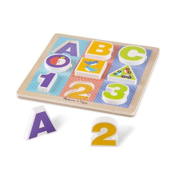 Melissa & Doug First Play Chunky Puzzle - ABC-123