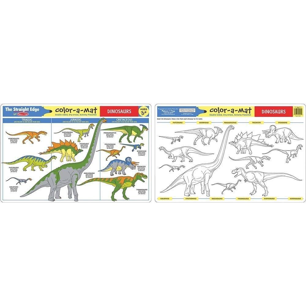 Melissa & Doug - Dinosaurs Color-A-Mat