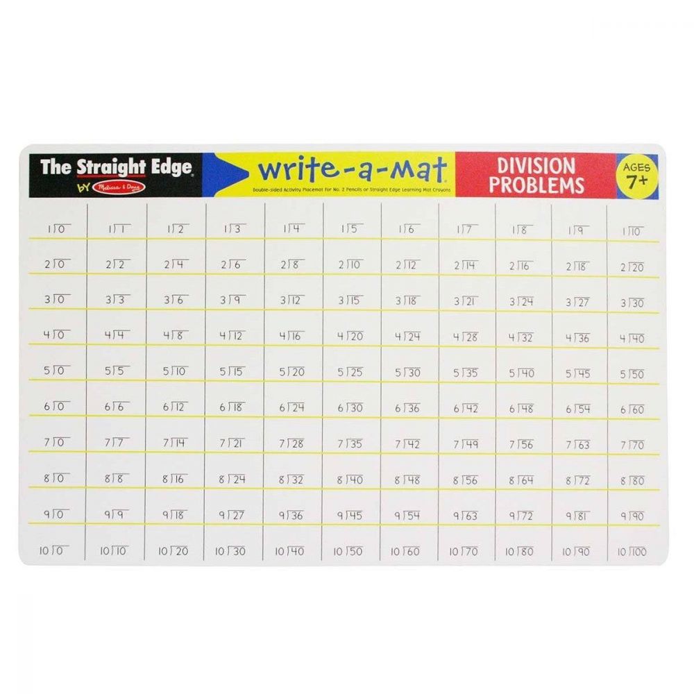 Melissa & Doug - Division Problems Write-A-Mat