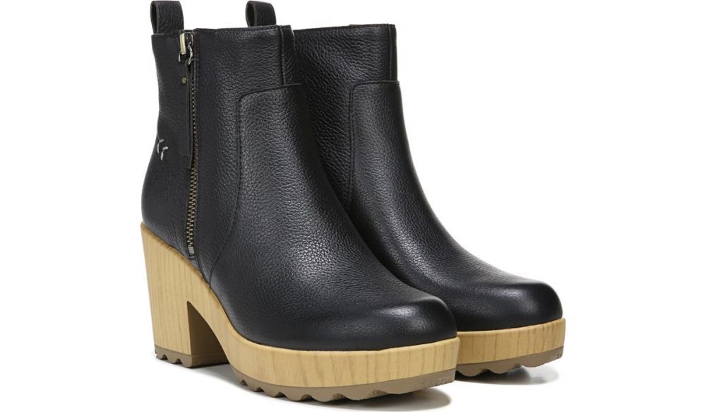 Win Over Block Heel Ankle Boot