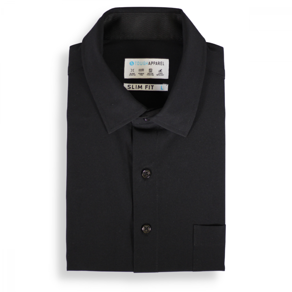 Black Hustle Dress Shirt - Long Sleeve