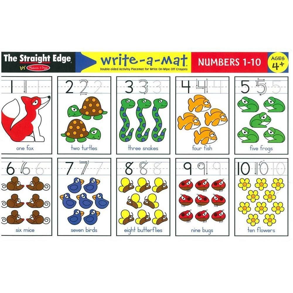 Melissa & Doug - Numbers 1-10 Write-A-Mat