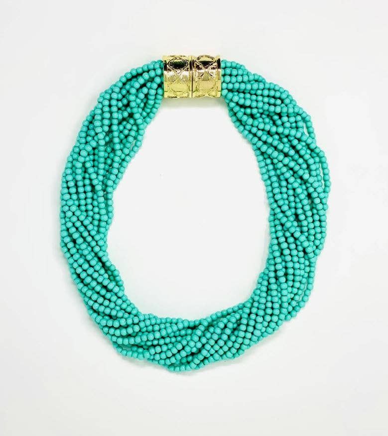 Jackie Aqua Necklace