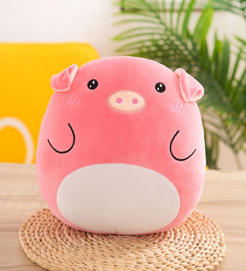 LEEZ Cartoon Plush Toy Doll Pillow - Pink Pig