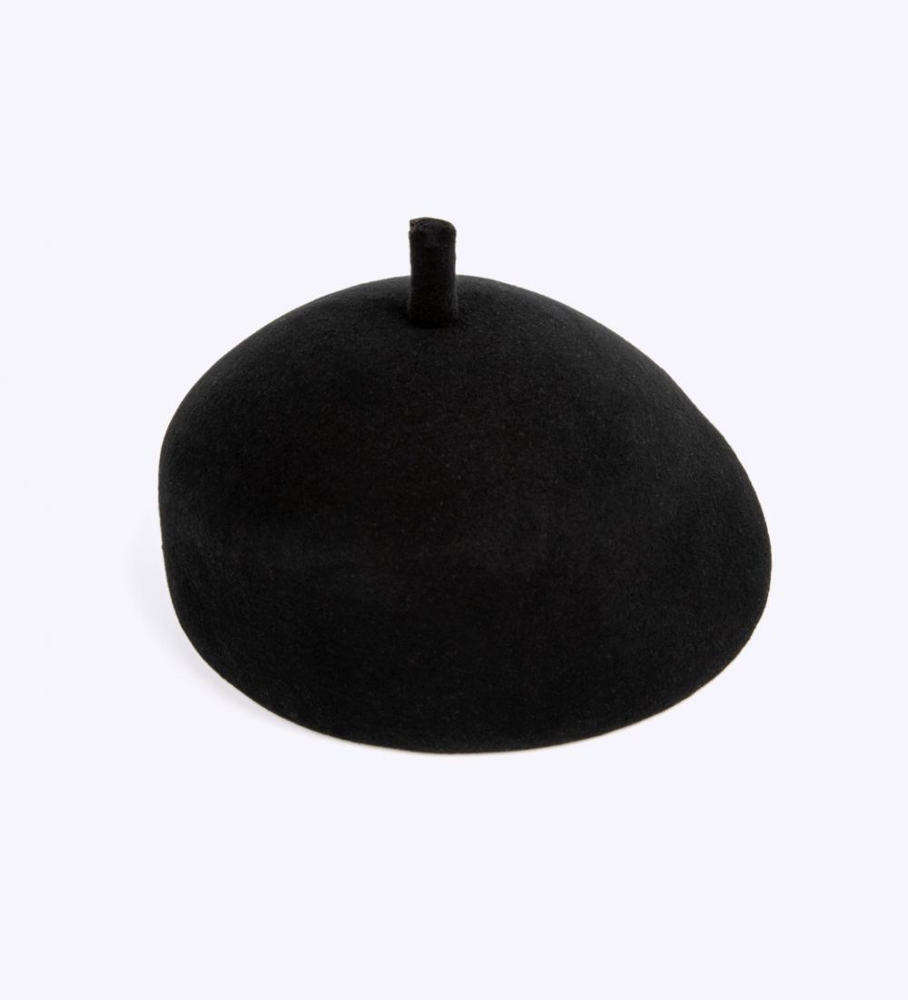 LEEZ Girls Wool Beret Black