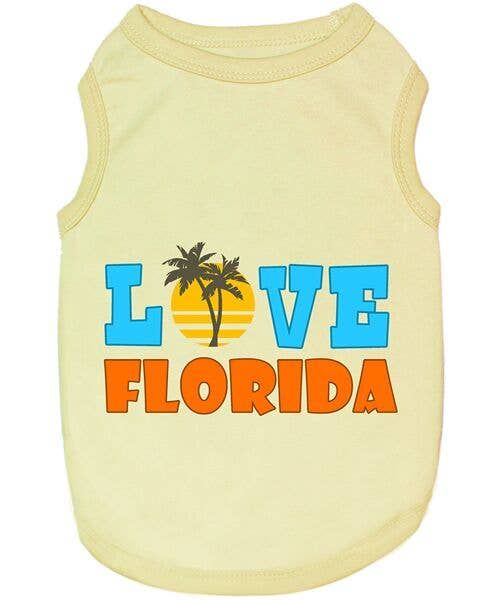 Love Florida Dog T-Shirt - Parisian Pet