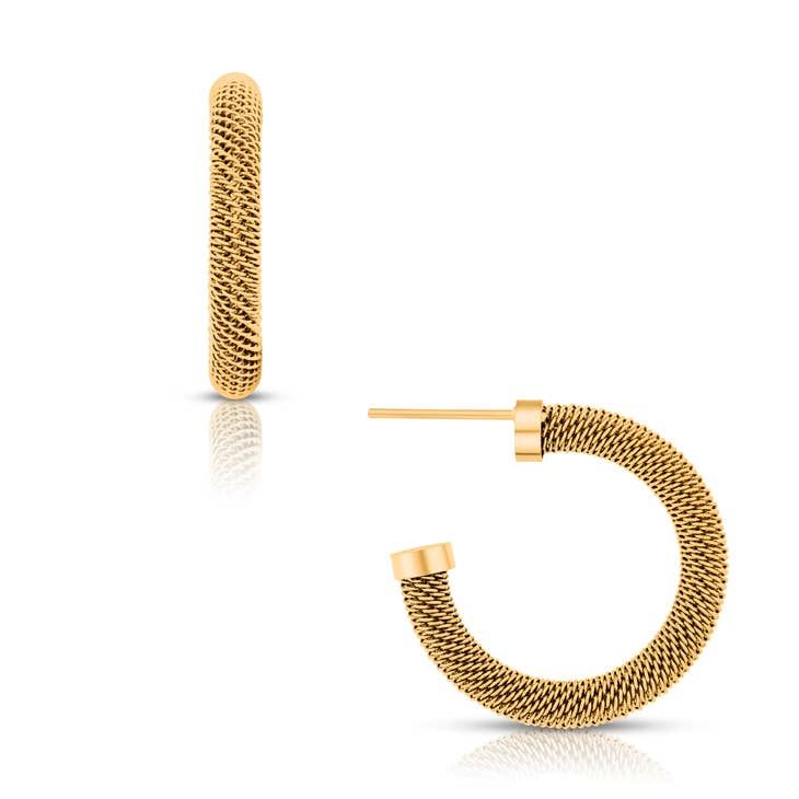 Ellie Vail - Wynn Mini Mesh Hoop Earring