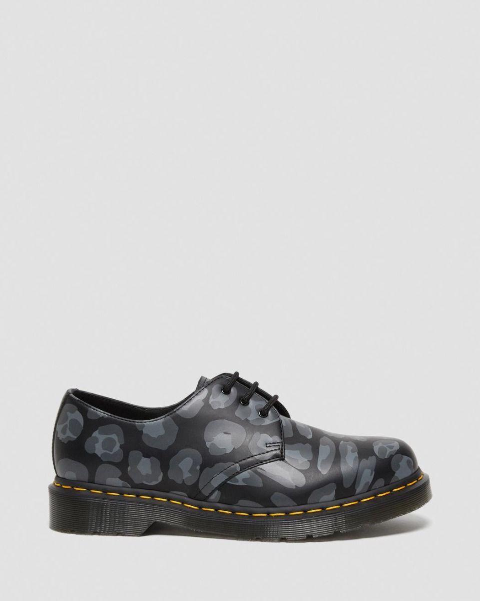 1461 DISTORTED LEOPARD PRINT OXFORD SHOES