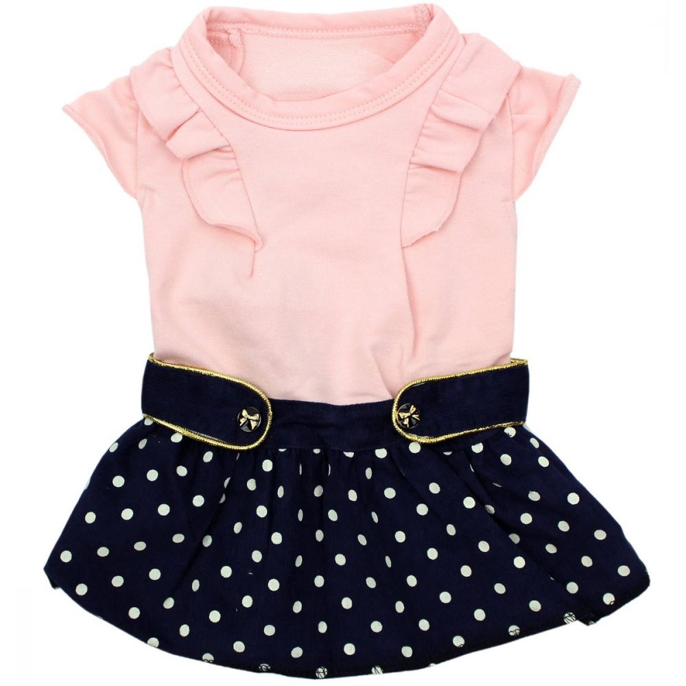 Nautical Dress Pink - Parisian Pet