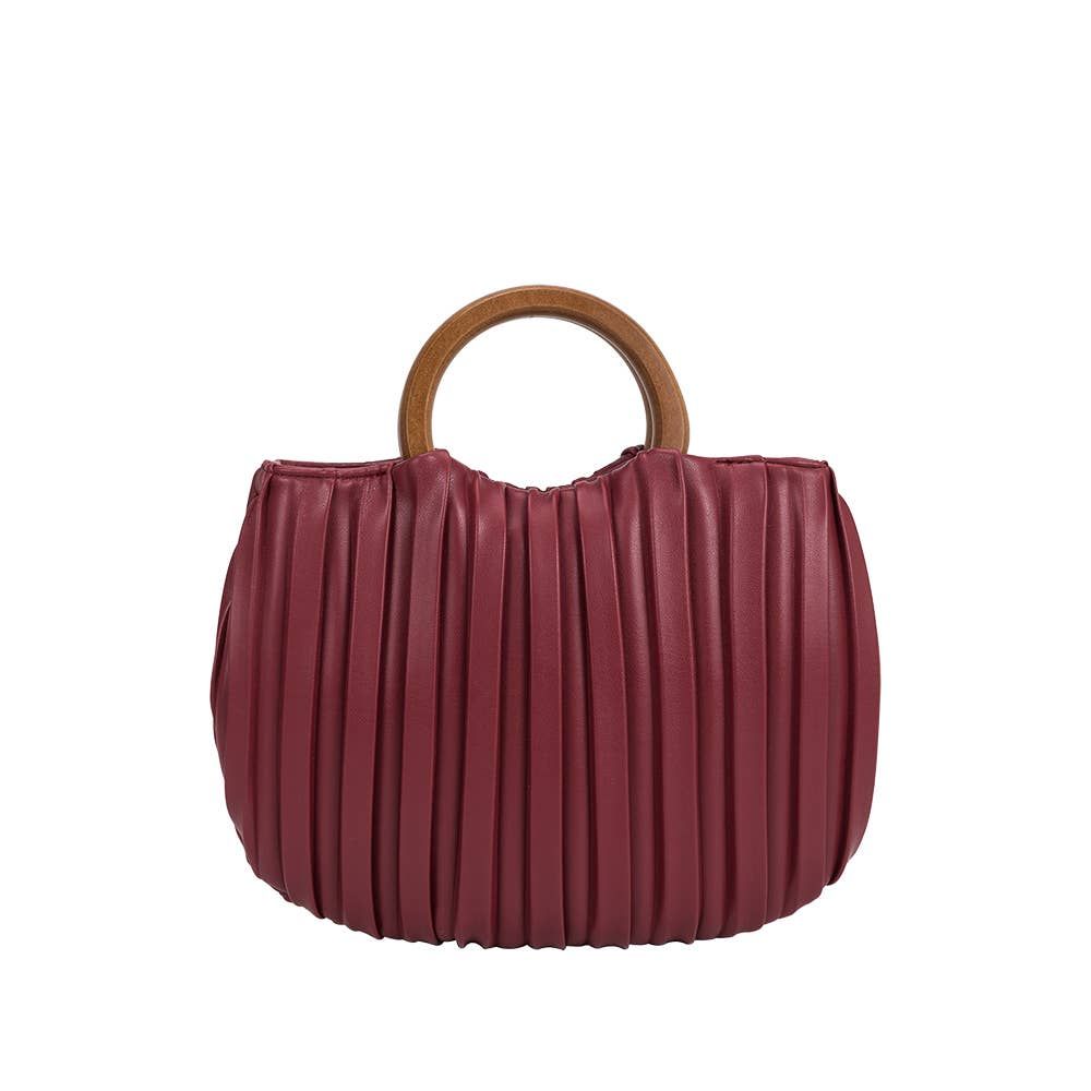 Kate Vegan Crossbody Bag in Burgundy