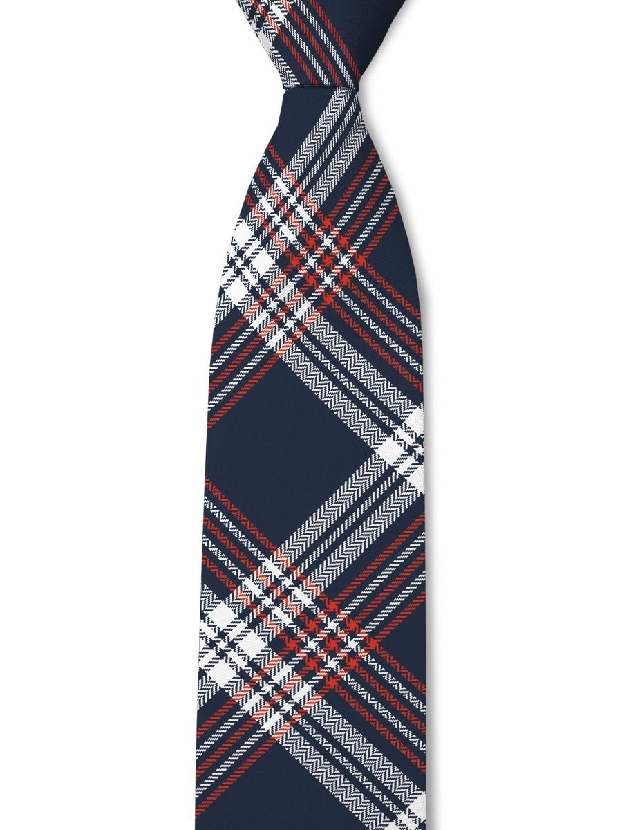 Paul - Red & Blue Flannel Tie