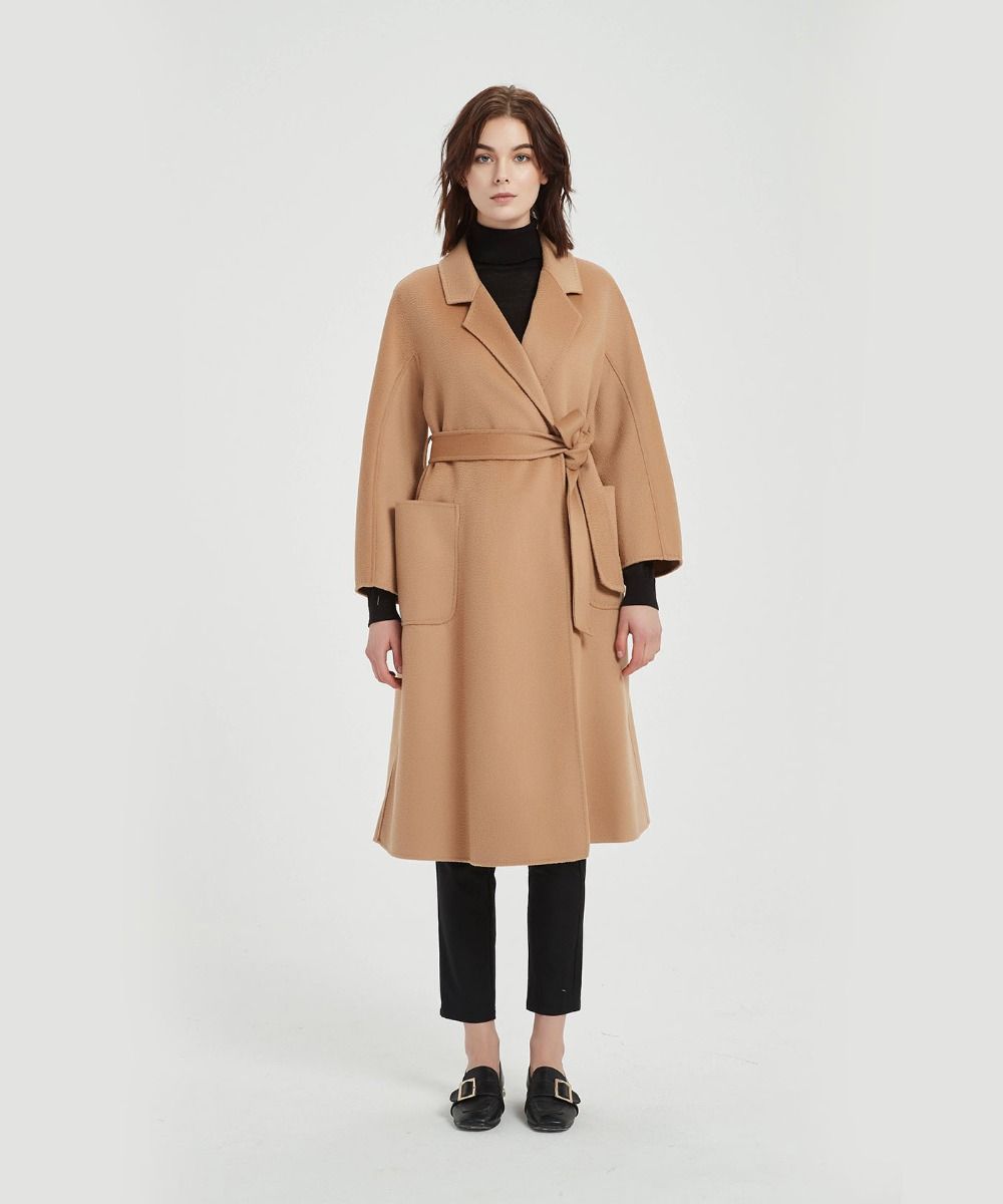 The Classic Wrap Coat - Camel