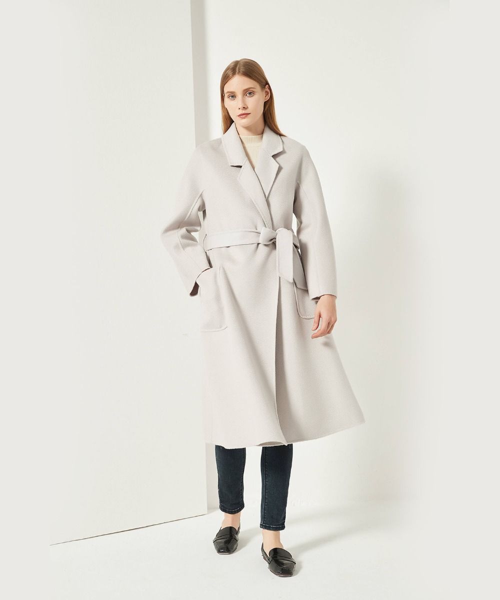 The Classic Wrap Coat - Gray