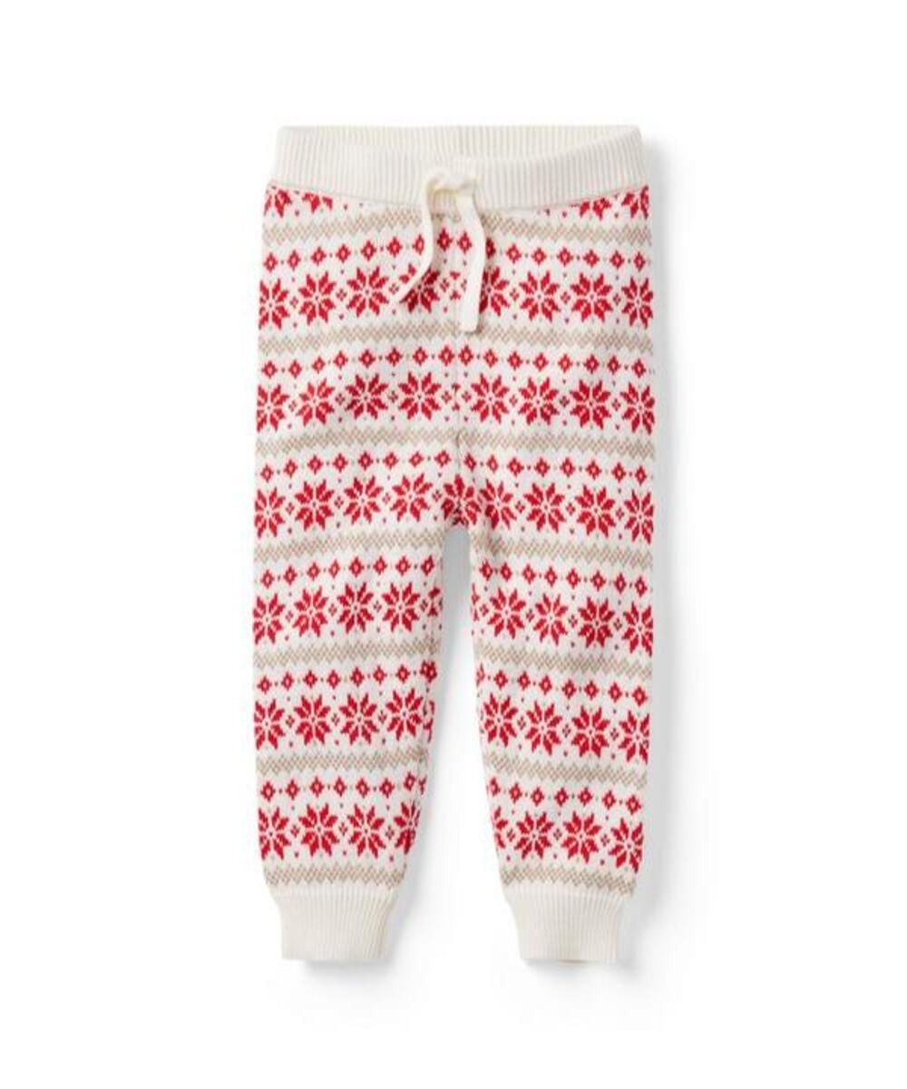 BABY FAIR ISLE SNOWFLAKE SWEATER JOGGER