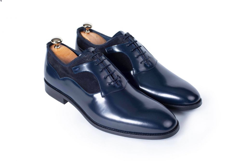 VellaPais Oxford Dress Shoes Navy Blue&Navy Blue