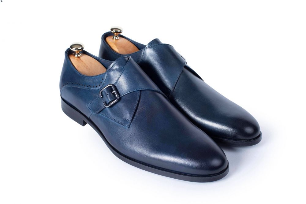 VellaPais Monkstrap Navy Blue