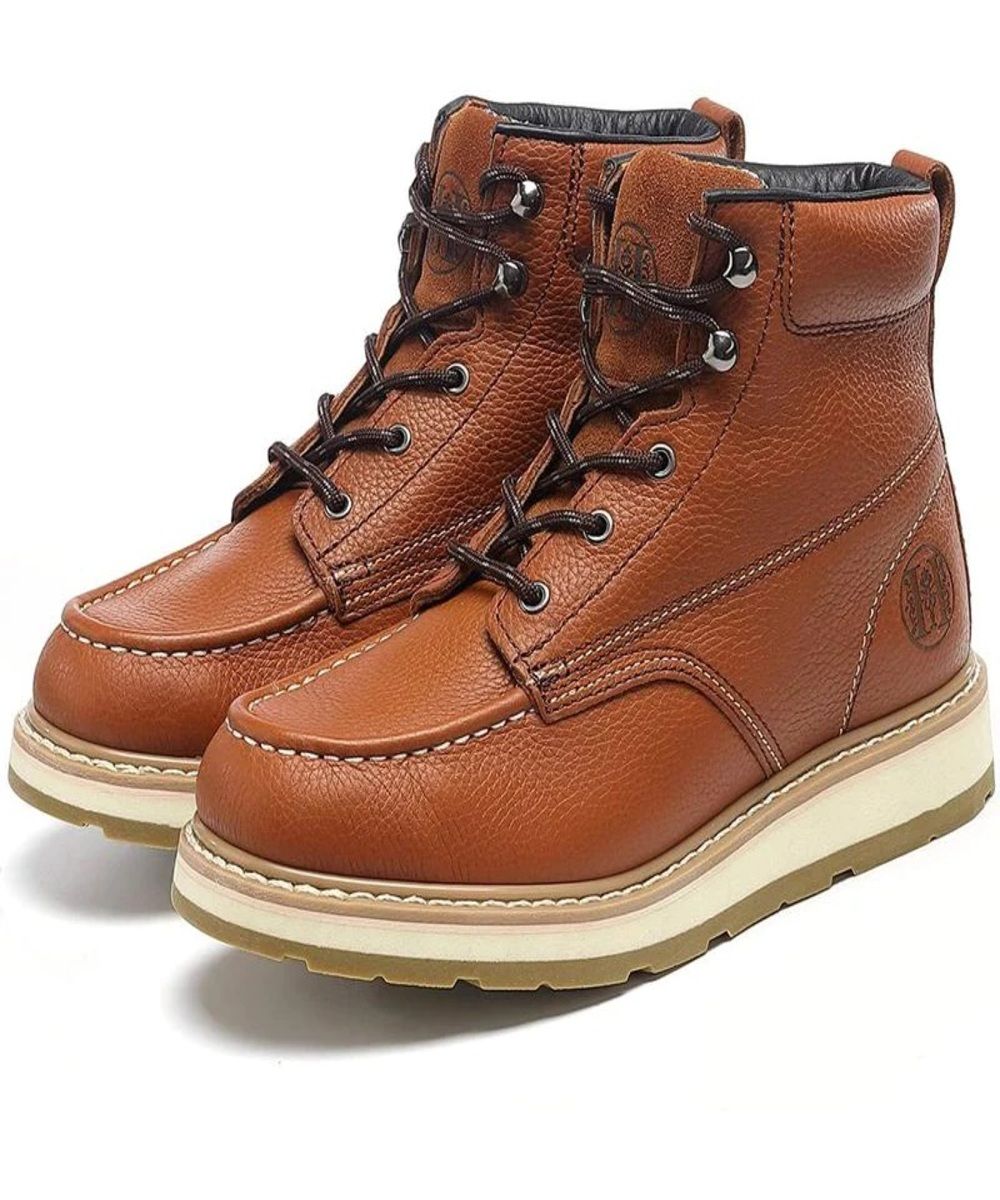 CK312 Men's Boots Composite Toe Construction Work Shoes Brown