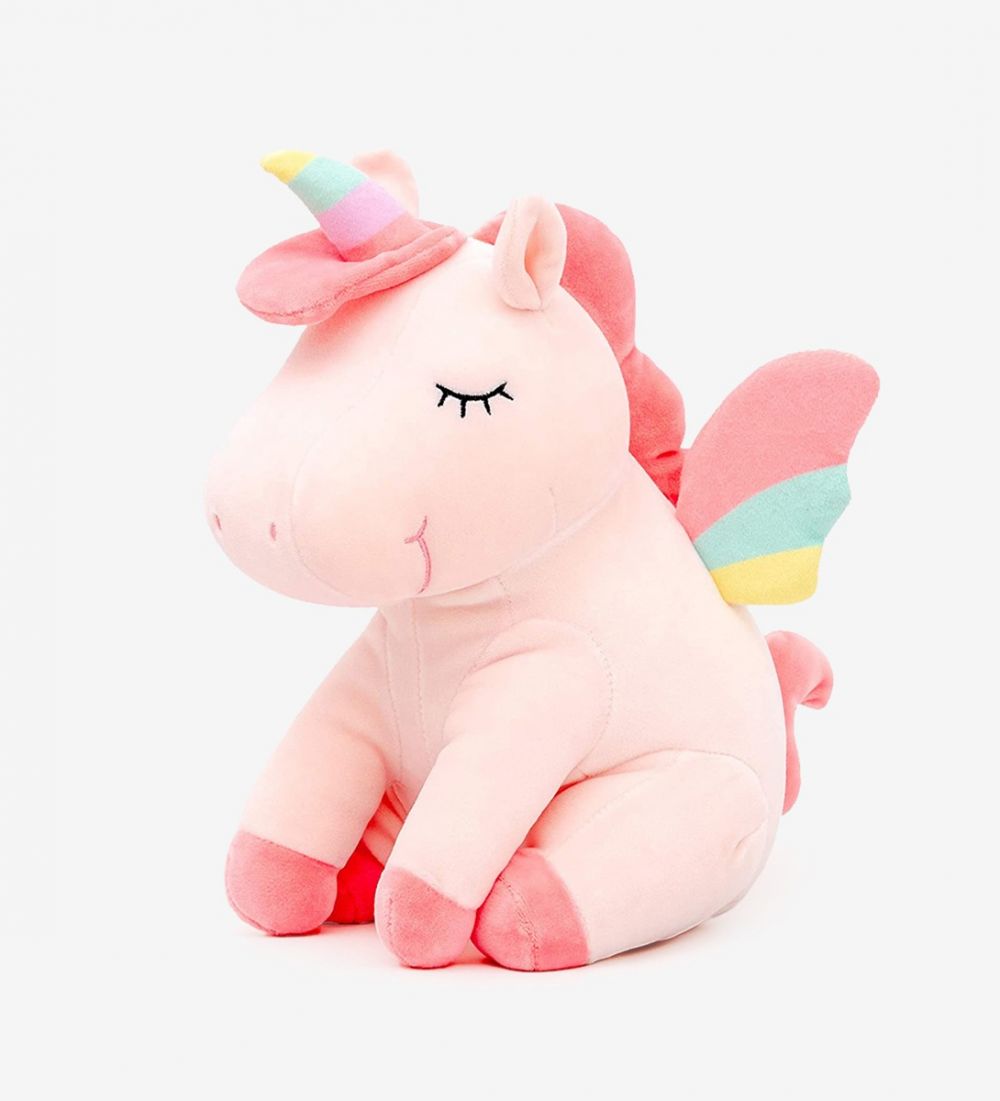 LEEZ Cartoon Unicorn Beast Plush Toy Doll Pillow - Pink