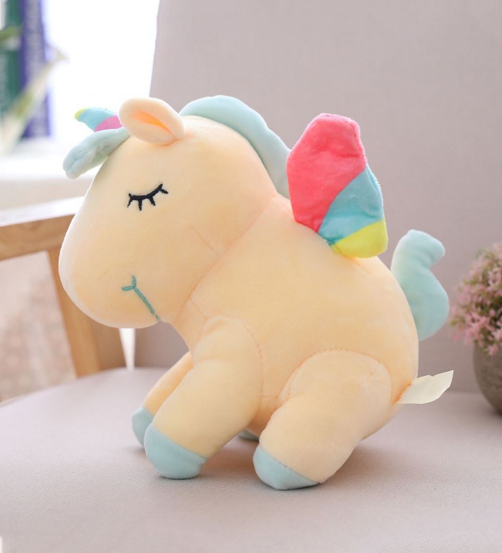 LEEZ Cartoon Unicorn Beast Plush Toy Doll Pillow - Butter