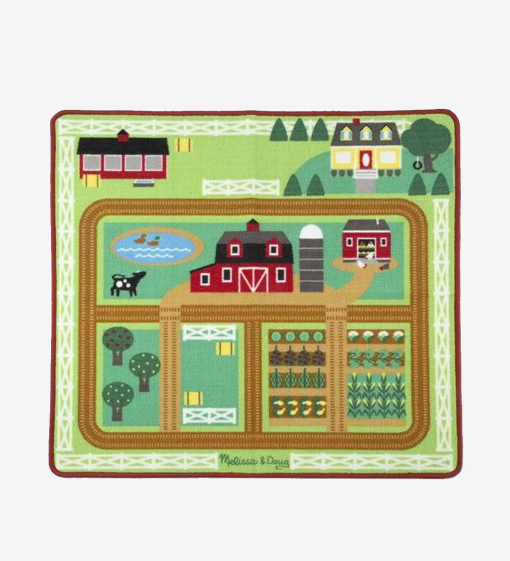 Melissa & Doug - Round the Barnyard Farm Rug