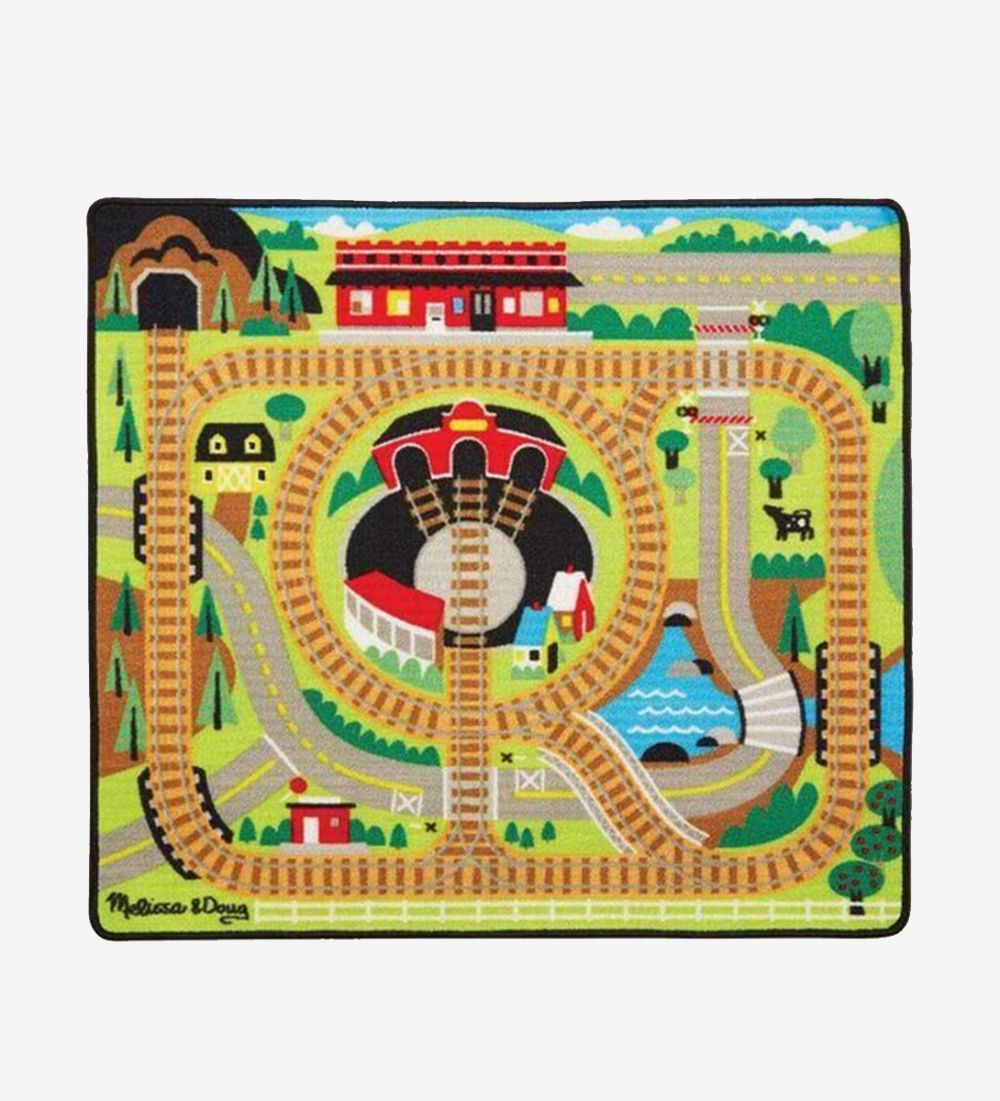 Melissa & Doug - Round the Rails Train Rug