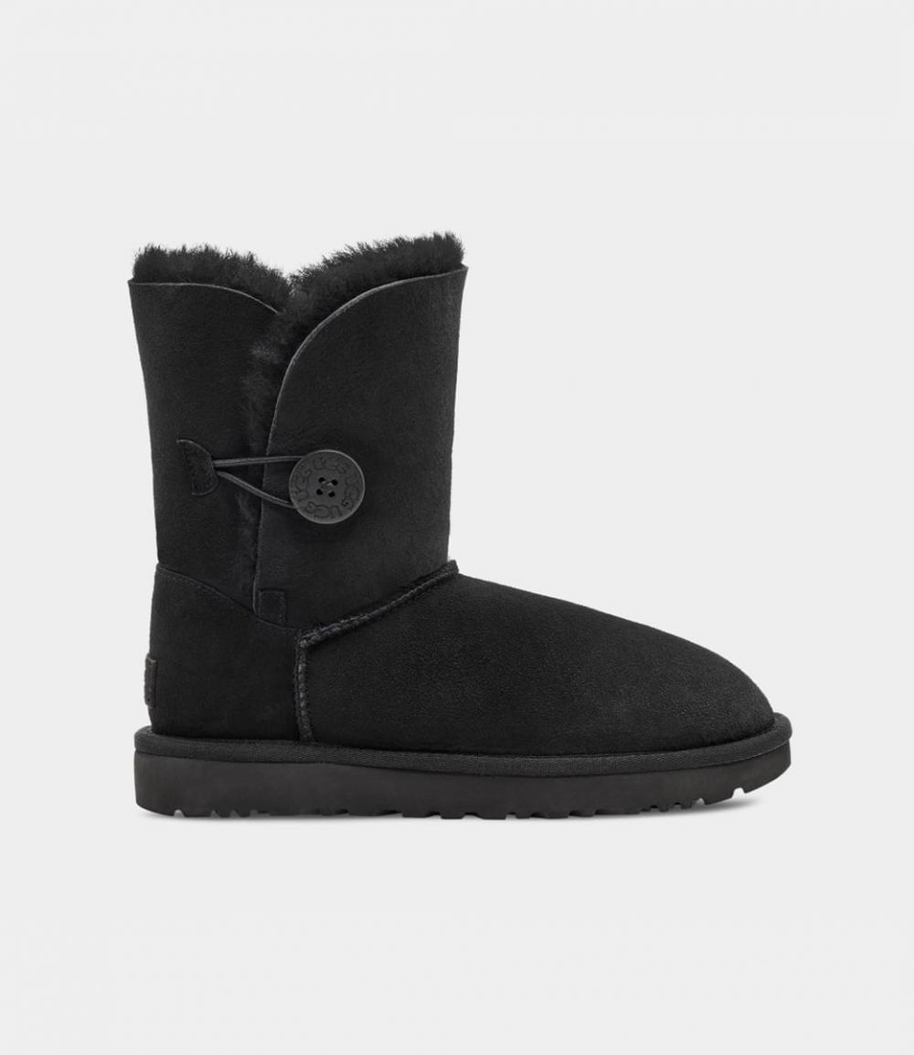 UGG Women Boots MINI BAILEY BUTTON II 1016422 - Black