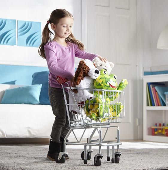 Melissa & Doug - Shopping Cart, Metal Grocery Wagon