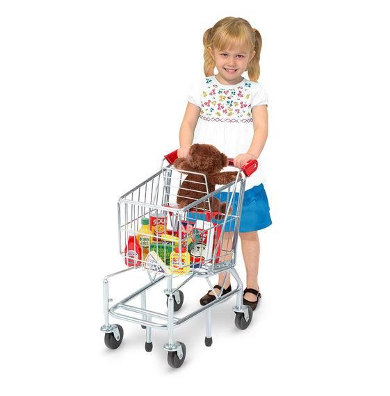 Melissa & Doug - Shopping Cart, Metal Grocery Wagon