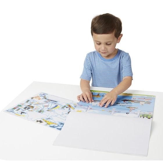 Melissa & Doug - Reusable Sticker Pad, Vehicles