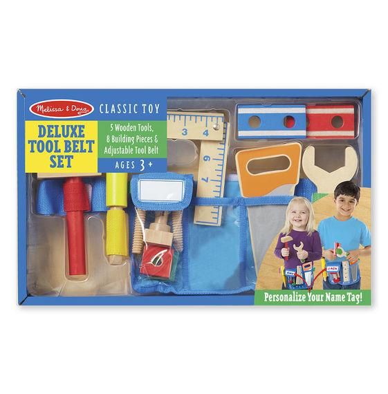 Melissa & Doug - Deluxe Wooden Tool Belt Set