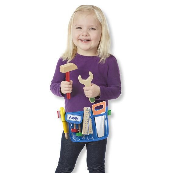 Melissa & Doug - Deluxe Wooden Tool Belt Set