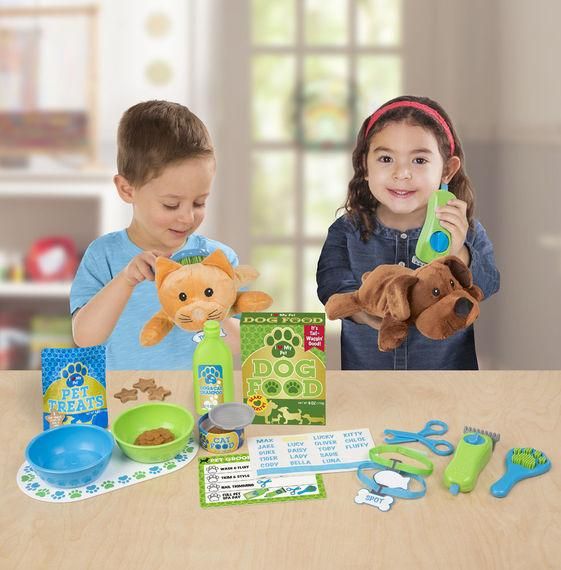 Melissa & Doug - Feeding & Grooming Pet Care Play Set