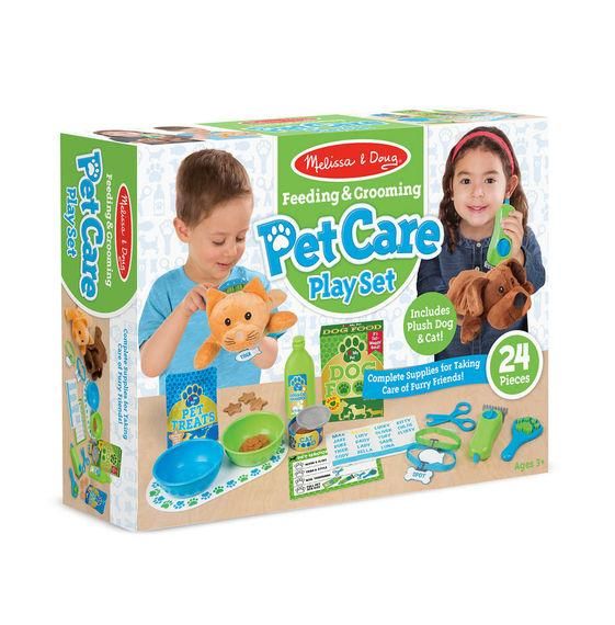 Melissa & Doug - Feeding & Grooming Pet Care Play Set