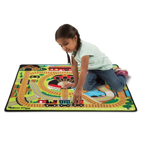 Melissa & Doug - Round the Rails Train Rug