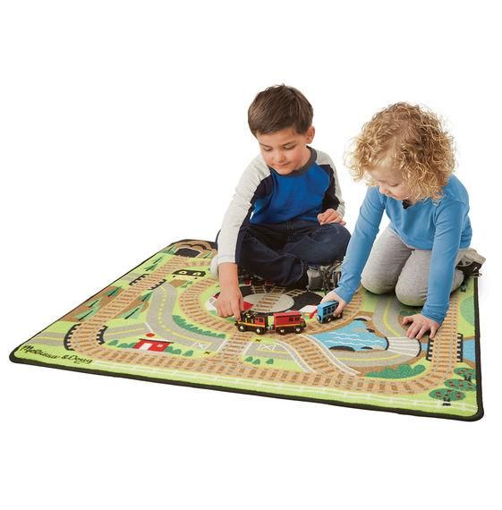 Melissa & Doug - Round the Rails Train Rug