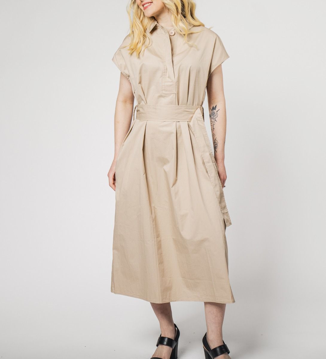 Shirt Dress Khaki