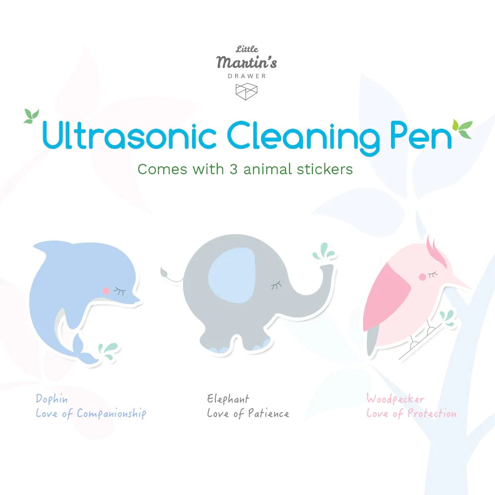 Ultrasonic Cleaning Pen by Little Martin - Blue/Pink